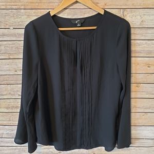 GNW Black Long Sleeve Blouse Size Medium